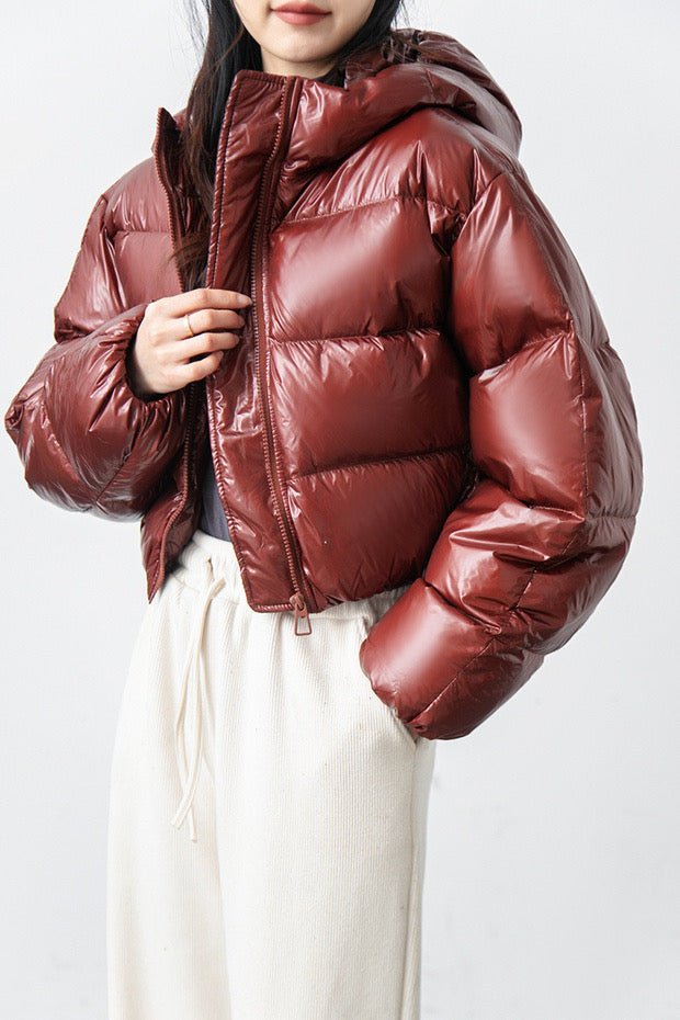 Finessé Shiny Puffer Jacke - Velnoir™