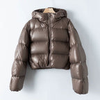 Finessé Shiny Puffer Jacke - Velnoir™