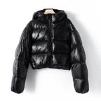 Finessé Shiny Puffer Jacke - Velnoir™