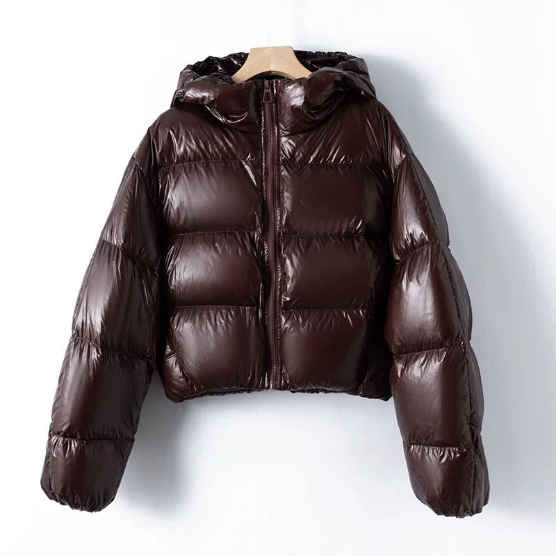 Finessé Shiny Puffer Jacke - Velnoir™