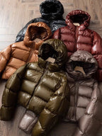 Finessé Shiny Puffer Jacke - Velnoir™