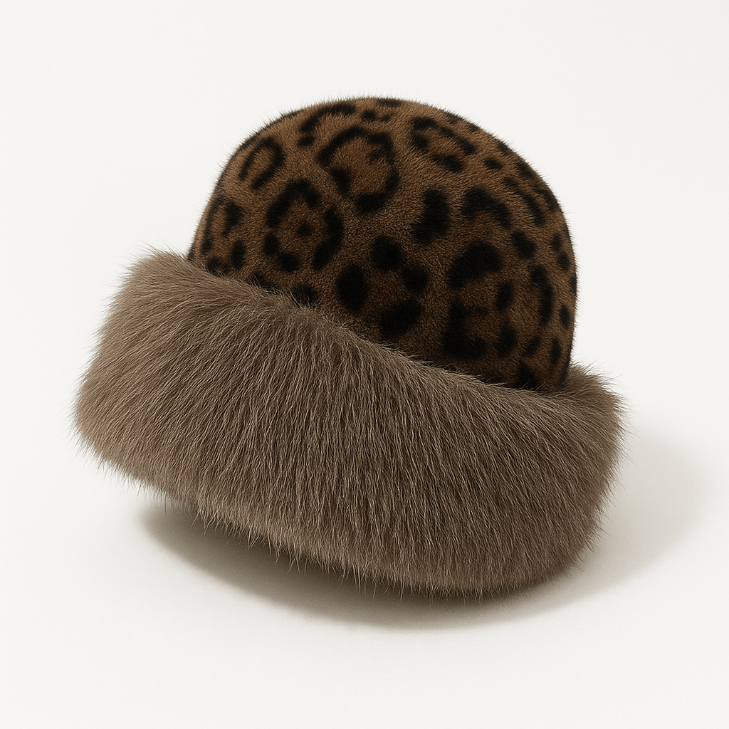 Leopá Echtfell Mütze - Velnoir™