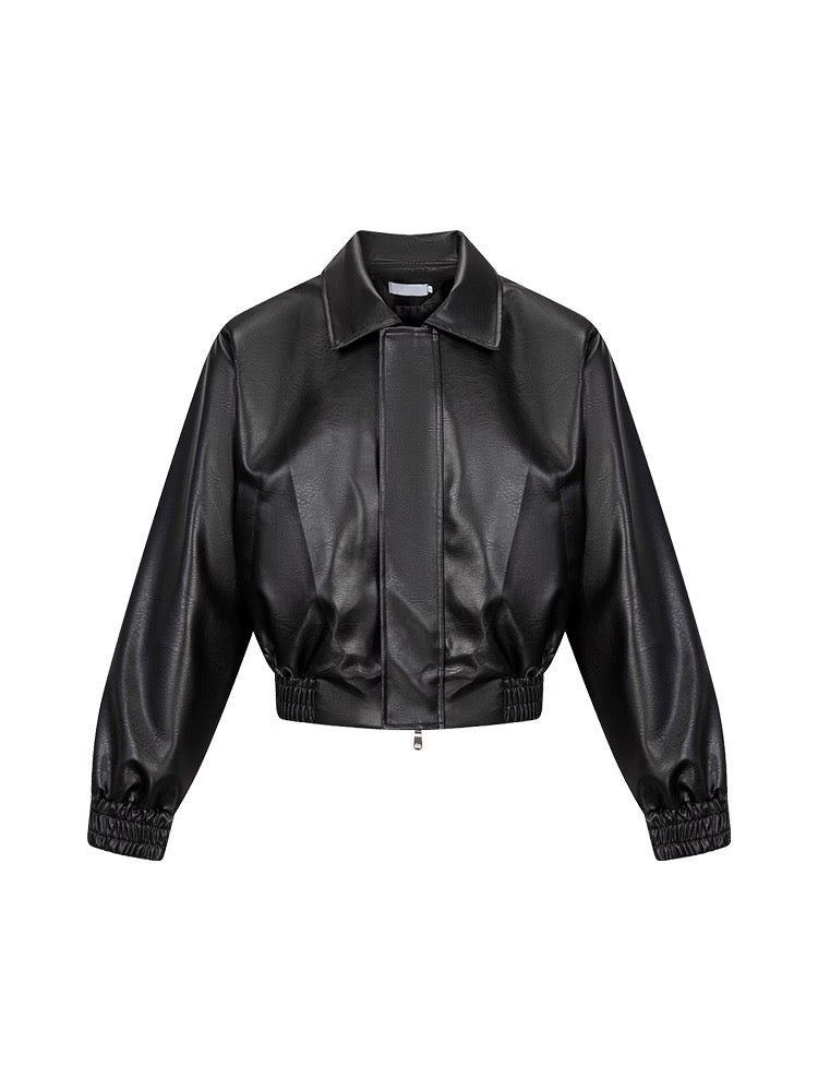 Nesuré Patax Leder Bomberjacke - Velnoir™