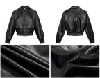 Nesuré Patax Leder Bomberjacke - Velnoir™