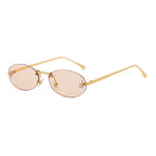 Randlose Oval Sonnenbrille - Velnoir™