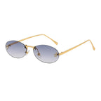 Randlose Oval Sonnenbrille - Velnoir™