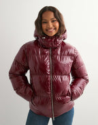 Shiné Bordeaux Puffer Jacke - Velnoir™