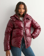 Shiné Bordeaux Puffer Jacke - Velnoir™