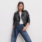 Spidré Leder Bomber Jacke - Velnoir™