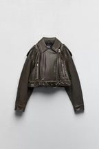 Spidré Leder Bomber Jacke - Velnoir™
