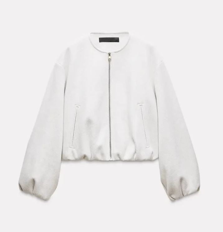 Suvianó Cropped Bomber Jacke - Velnoir™