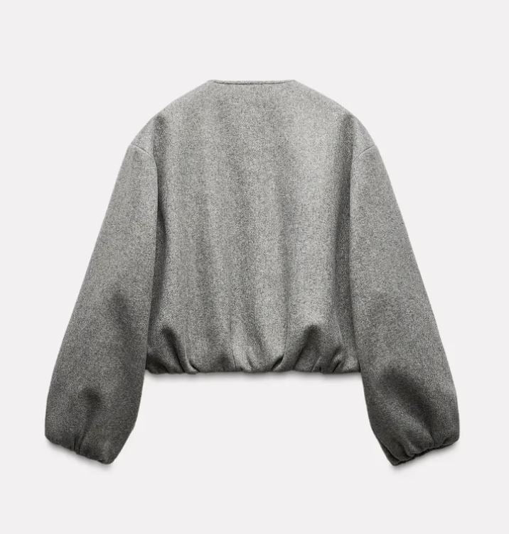 Suvianó Cropped Bomber Jacke - Velnoir™