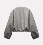 Suvianó Cropped Bomber Jacke - Velnoir™