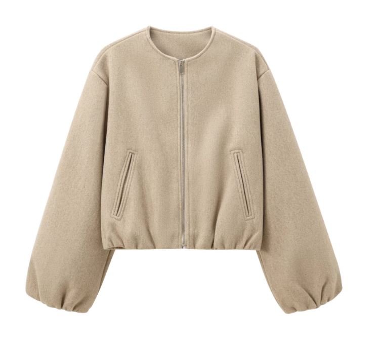 Suvianó Cropped Bomber Jacke - Velnoir™