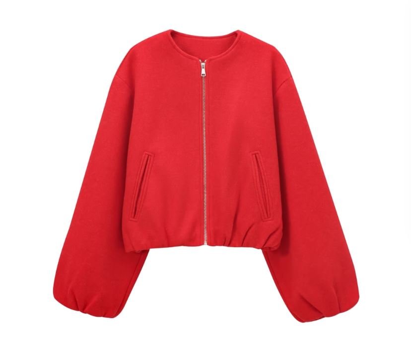 Suvianó Cropped Bomber Jacke - Velnoir™