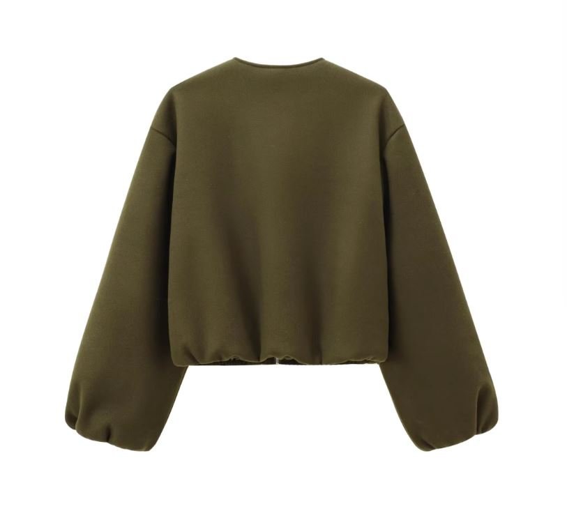 Suvianó Cropped Bomber Jacke - Velnoir™