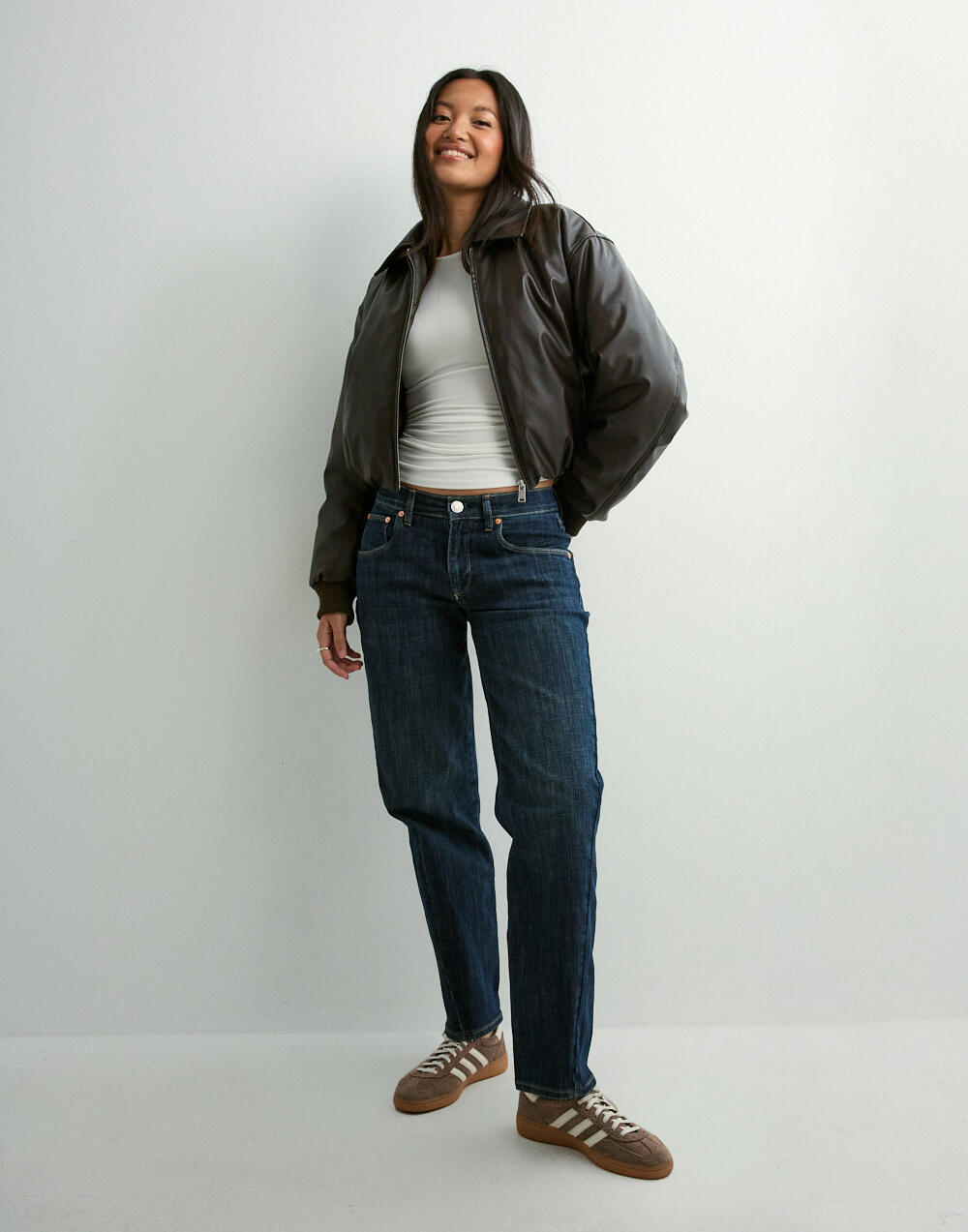 Tredéx Leder Bomber Jacke - Velnoir™