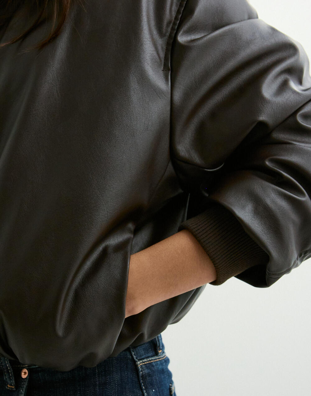 Tredéx Leder Bomber Jacke - Velnoir™
