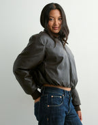 Tredéx Leder Bomber Jacke - Velnoir™