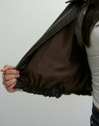 Tredéx Leder Bomber Jacke - Velnoir™