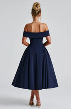 Velnoir™ Amour d'Azur Midi Dress - Velnoir™