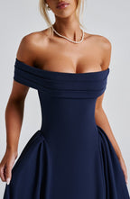 Velnoir™ Amour d'Azur Midi Dress - Velnoir™