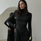 Velnoir™ Drapé Bodycon Maxi Dress - Velnoir™