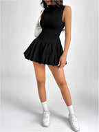 Velnoir™ Lunette Flaré Mini Dress - Velnoir™