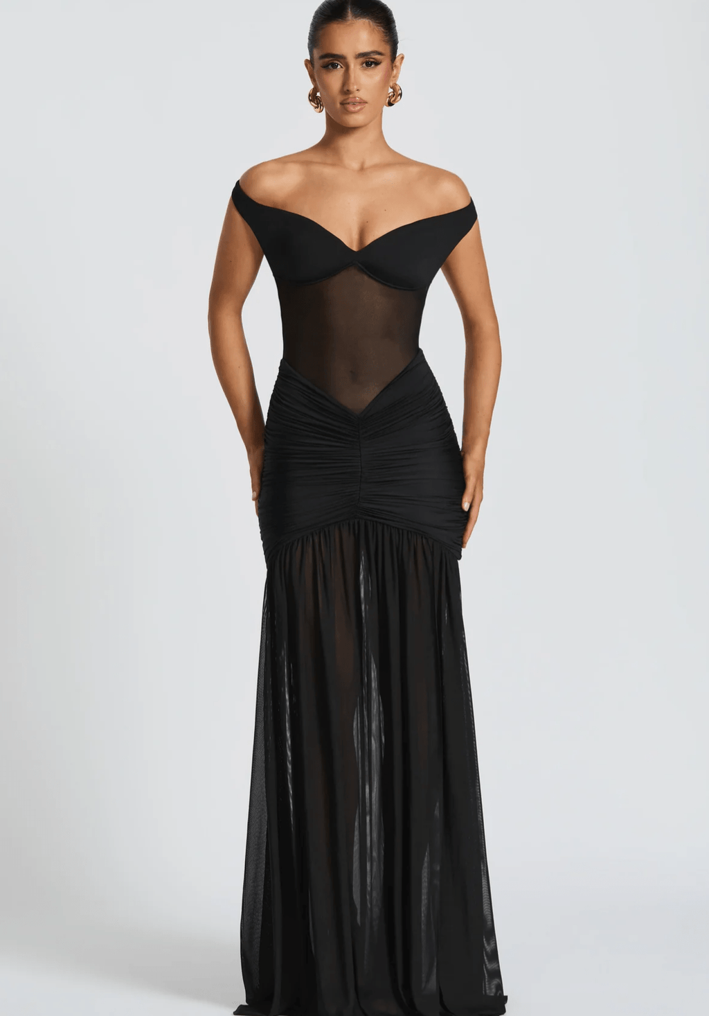 Velnoir™ Sculpté Virelle Dress - Velnoir™