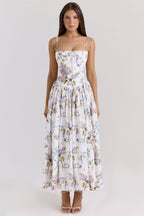 Velnoir™ Seraphina Corsage Midi Dress - Velnoir™