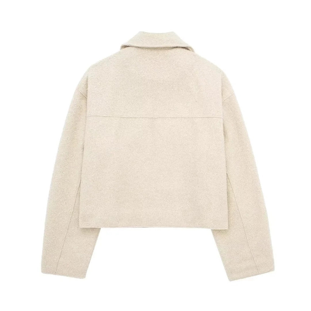 Woulrés Wollen Bomber Jacke - Velnoir™