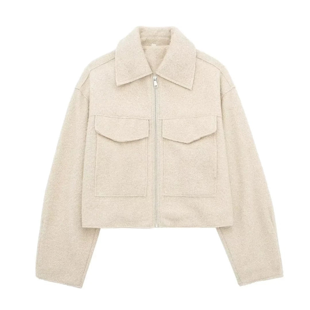 Woulrés Wollen Bomber Jacke - Velnoir™