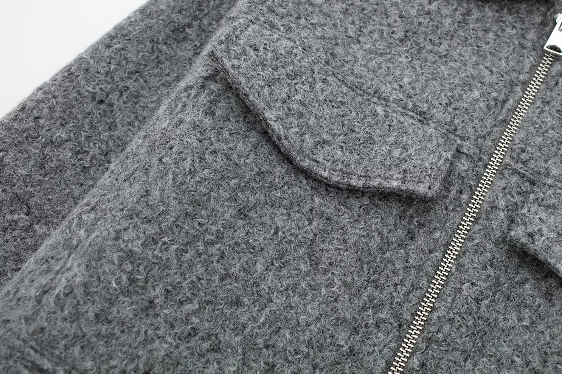 Woulrés Wollen Bomber Jacke - Velnoir™